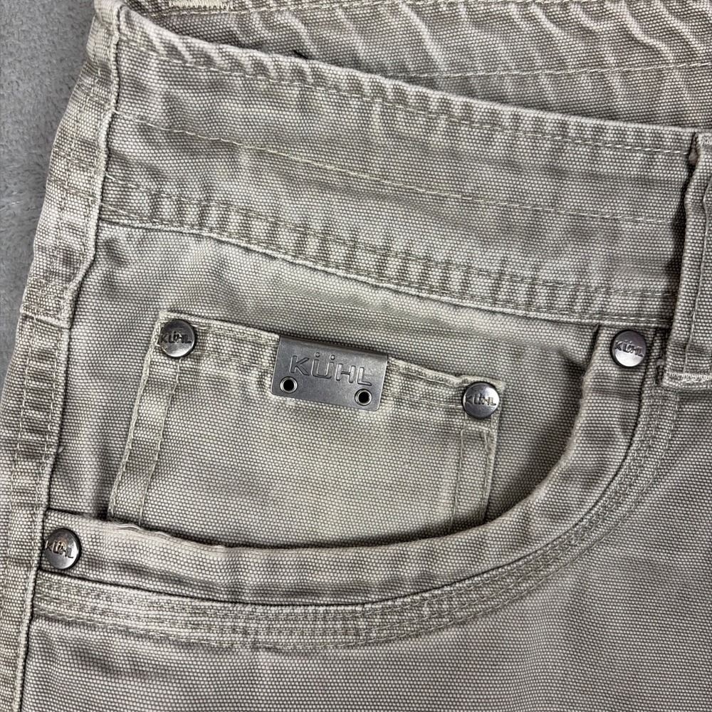 Kuhl Pants Mens 32x30 Tan Outkast Cotton‎ Kanvas Vintage Patina Dye Gorpcore - Picture 3 of 13